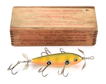 HEDDON 159A MINNOW IN YELLOW BAR PERCH