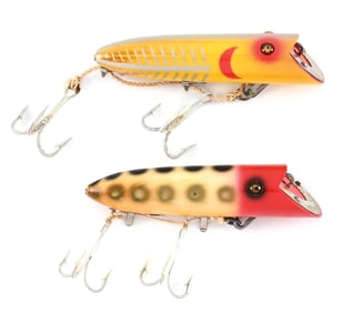 TWO SALMON-RIGGED BASSERS