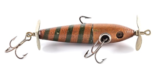 COPPER WITH GREEN STRIPE CHARMER