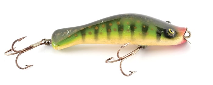 PAW PAW BULLHEAD IN GREEN WITH GOLD DOTS