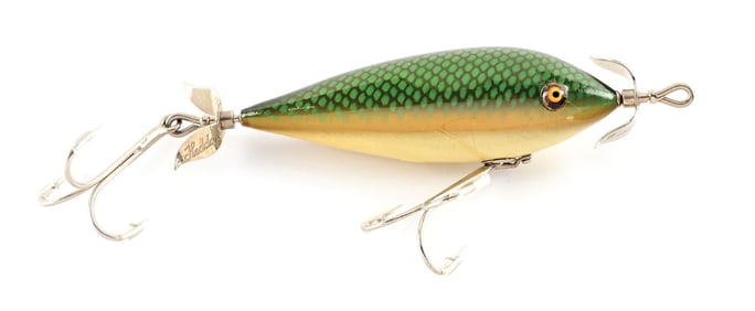 HEDDON NO 300 IN GREEN SCALE