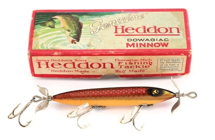 BOXED HEDDON TORPEDO IN RED SCALE