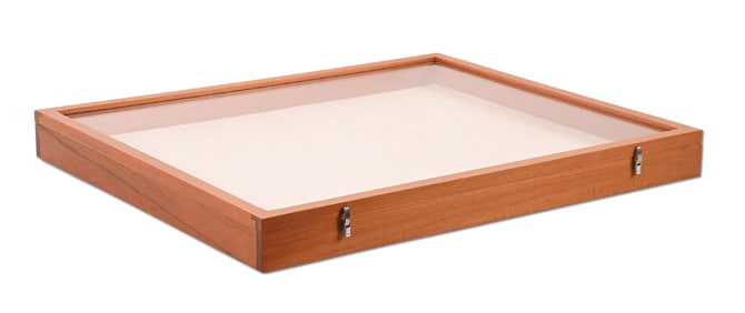 LARGE WOODEN DISPLAY CASE