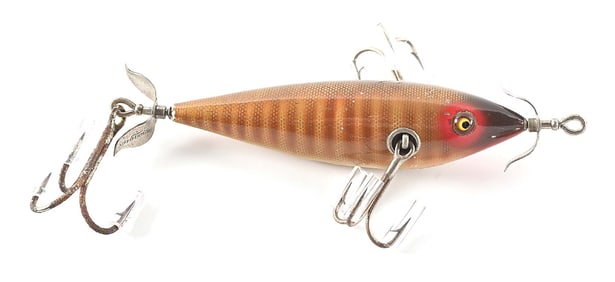 HEDDON SWAYBELLY MUSKY MINNOW IN NATURAL SCALE