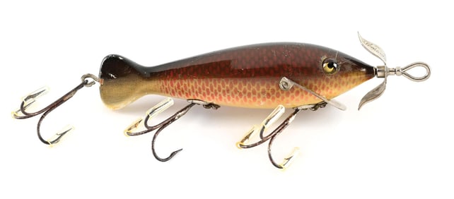 HEDDON SPINDIVER IN RED SCALE