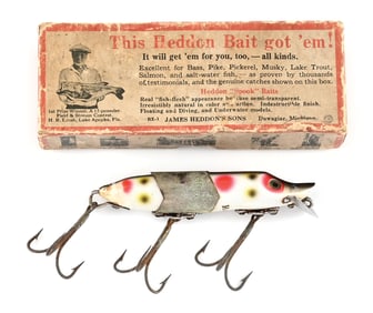 SPOTTED HEDDON KINGFISH VAMP IN CORRECT BOX