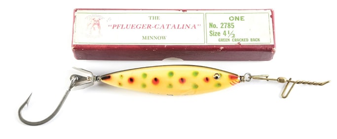 PFLUEGER CATALINA MINNOW IN STRAWBERRY WITH BOX