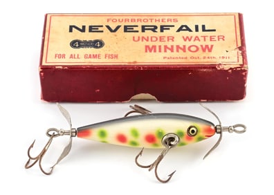 PFLUEGER FOURBROTHERS STRAWBERRY NEVERFAIL MINNOW