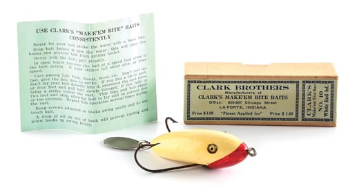 BOXED CLARK BROS. MAKE ‘EM BITE IN RED HEAD