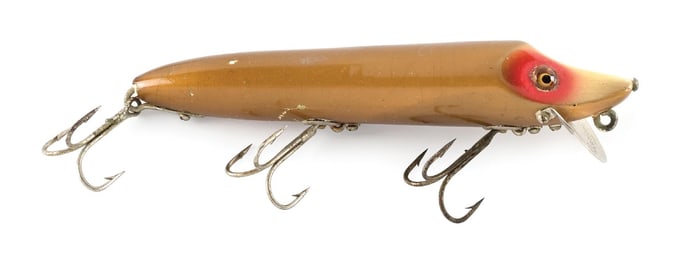 HEDDON VAMP IN GOLD RED EYE