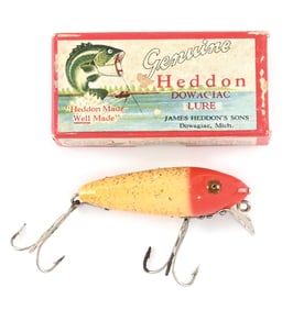 HEDDON RIVER RUNT IN RED HEAD GOLD FLITTER