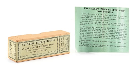 BOX AND PAPER FOR CLARK’S MAKE ‘EM BITE