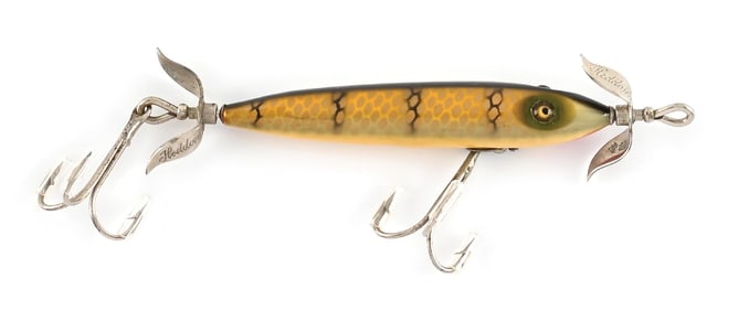 HEDDON BABY TORPEDO IN PIKE SCALE