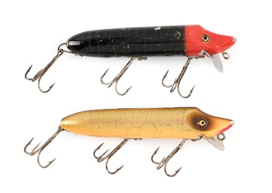 PAIR OF RARE COLOR HEDDON VAMPS