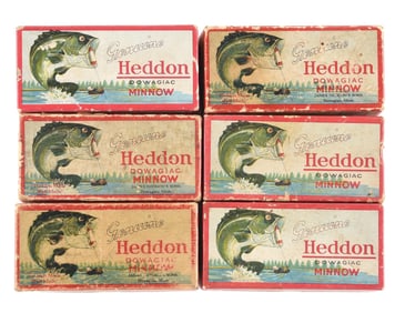 SIX HEDDON UPLEAPING BASS BOXES