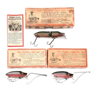 THREE BOXED HEDDON SPOOKS IN DACE