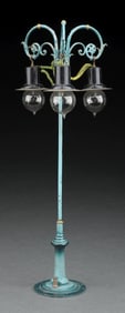 CARETTE TRIPLE-GLOBE ELECTRIC LAMP
