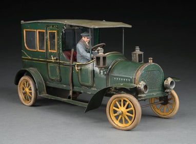 BING HAND-PAINTED CLOCKWORK LIMOUSINE