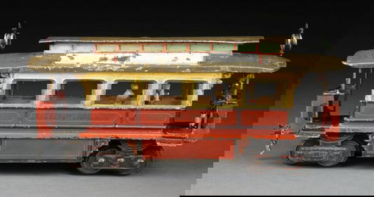 MARKLIN CAT. 2331/2 I GA. HAND-PAINTED 8-WHEEL TRAMWAY