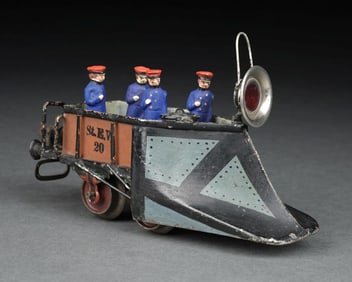 MARKLIN HAND-PAINTED 0 GA. SNOW PLOW