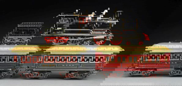 MARKLIN II GA. HAND-PAINTED FOR AMERICAN MARKET E2 LIVE STEAM SET
