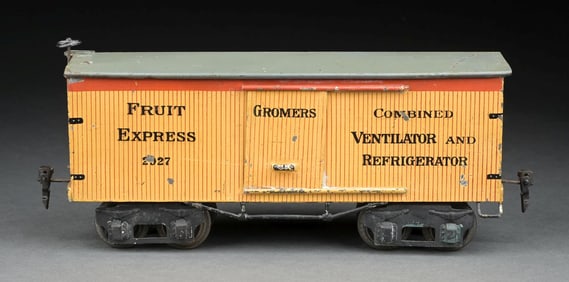 MARKLIN CAT. REF. 2927 I GA. HAND-PAINTED FRUIT EXPRESS REFRIGERATOR CAR