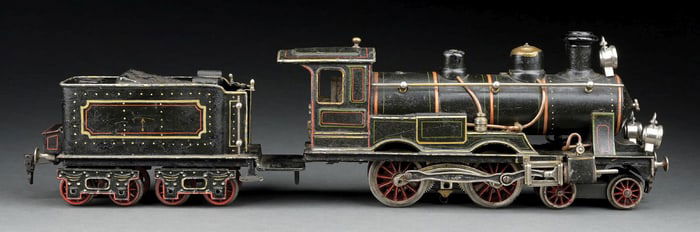 MARKLIN HAND-PAINTED HIGH VOLTAGE ELECTRIC POWERED FE LOCOMOTIVE & TENDER