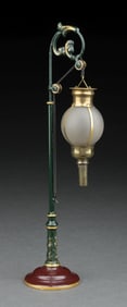 MARKLIN HAND-PAINTED OIL-LIT GLOBE LAMP