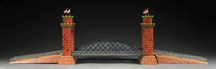 BING II GA. HAND-PAINTED CASTLE TOWER BRIDGE