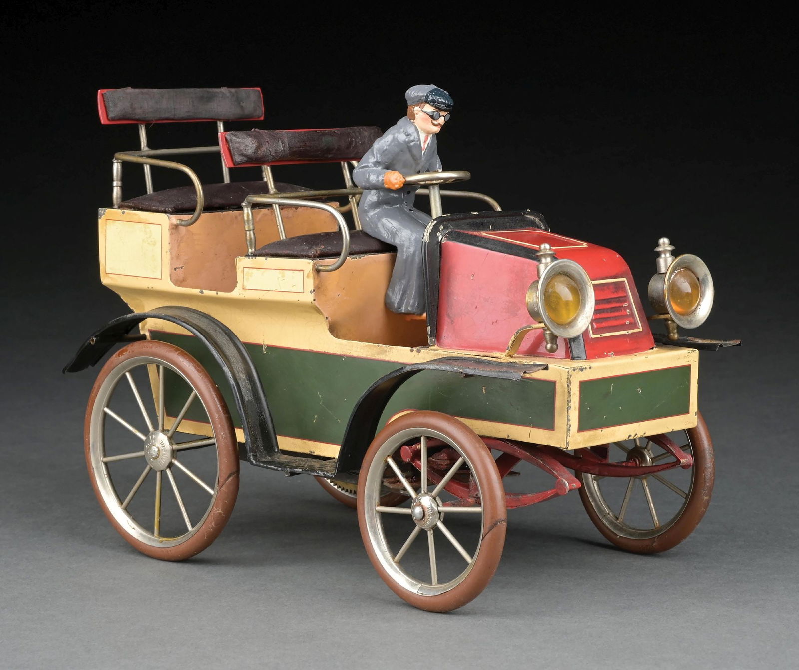 BING HAND-PAINTED OPEN 4-SEAT TOURING CAR (1 of 9)