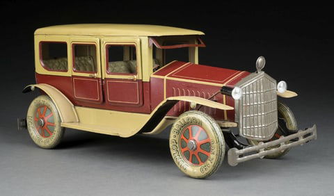 FISCHER TIN LITHO WIND-UP GERMAN LIMOUSINE TOY