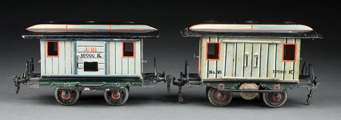LOT OF 2: MARKLIN I GA. BAGGAGE CARS