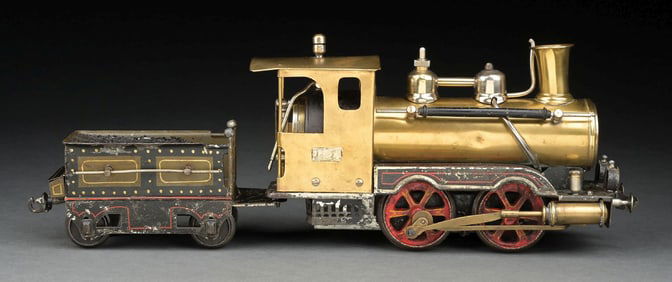 MARKLIN I GA. LIVE STEAM LOCOMOTIVE & TENDER W/ R1 PLATE