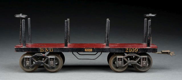 VOLTAMP II GA. B&O NO. 2109 FLAT CAR W/ STAKES