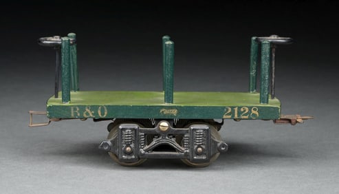 VOLTAMP II GA. B&O NO. 2128 FLAT CAR W/ STAKES