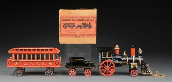 CARPENTER'S CAST IRON LOCOMOTIVE SET