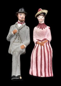 LOT OF 2: OUTSTANDING SITTING COMPOSITION FIGURES