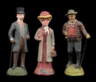 LOT OF 3: STANDING I GA. POSSIBLY PFEIFFER FIGURES
