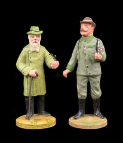 LOT OF 2: STANDING GERMAN-MADE FIGURES