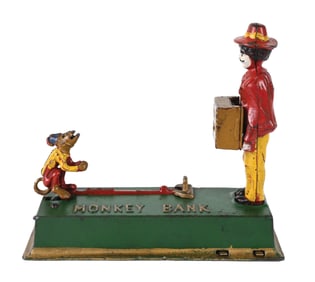HUBLEY MFG. MONKEY BANK