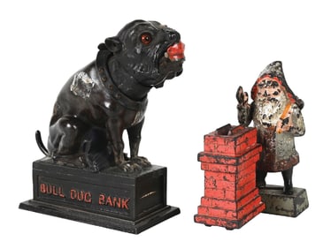 LOT OF 2: MECHANICAL BANKS