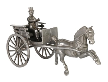SHIMER TOY CO. HORSE-DRAWN ROAD CART