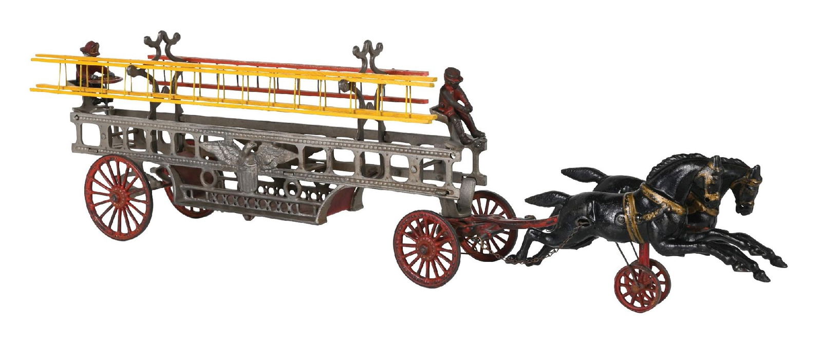 HUBLEY MFG. HORSE-DRAWN EAGLE LADDER WAGON (1 of 3)
