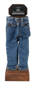 OLD RIVET JEANS SALESMAN SAMPLE DISPLAY