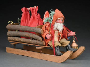 GERMAN SANTA IN SLED
