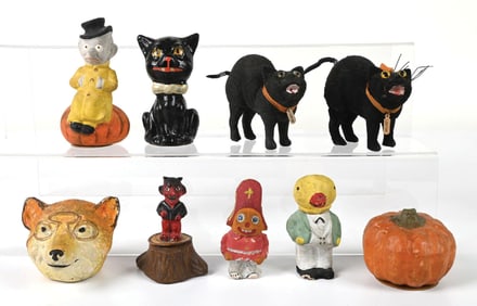 COLLECTION OF 9: VARIOUS HALLOWEEN CANDY CONTAINERS