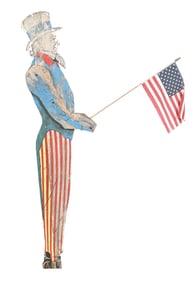 UNCLE SAM WOODEN STATUE