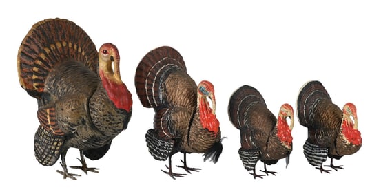 COLLECTION OF 4: TOM TURKEY CANDY CONTAINERS