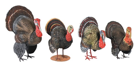 COLLECTION OF 4: TOM TURKEY CANDY CONTAINERS