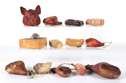 LARGE COLLECTION OF MEAT & CHEESE CANDY CONTAINERS